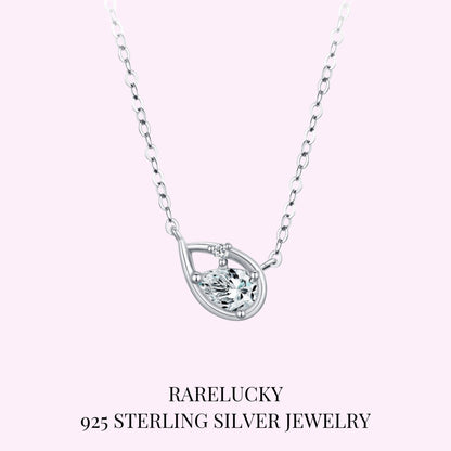 RareLucky Teardrop Outline S925 Necklace