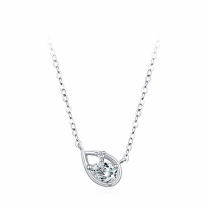 RareLucky Teardrop Outline S925 Necklace