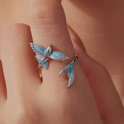 RareLucky Ocean Stories S925 Adjustable Open Ring Collection