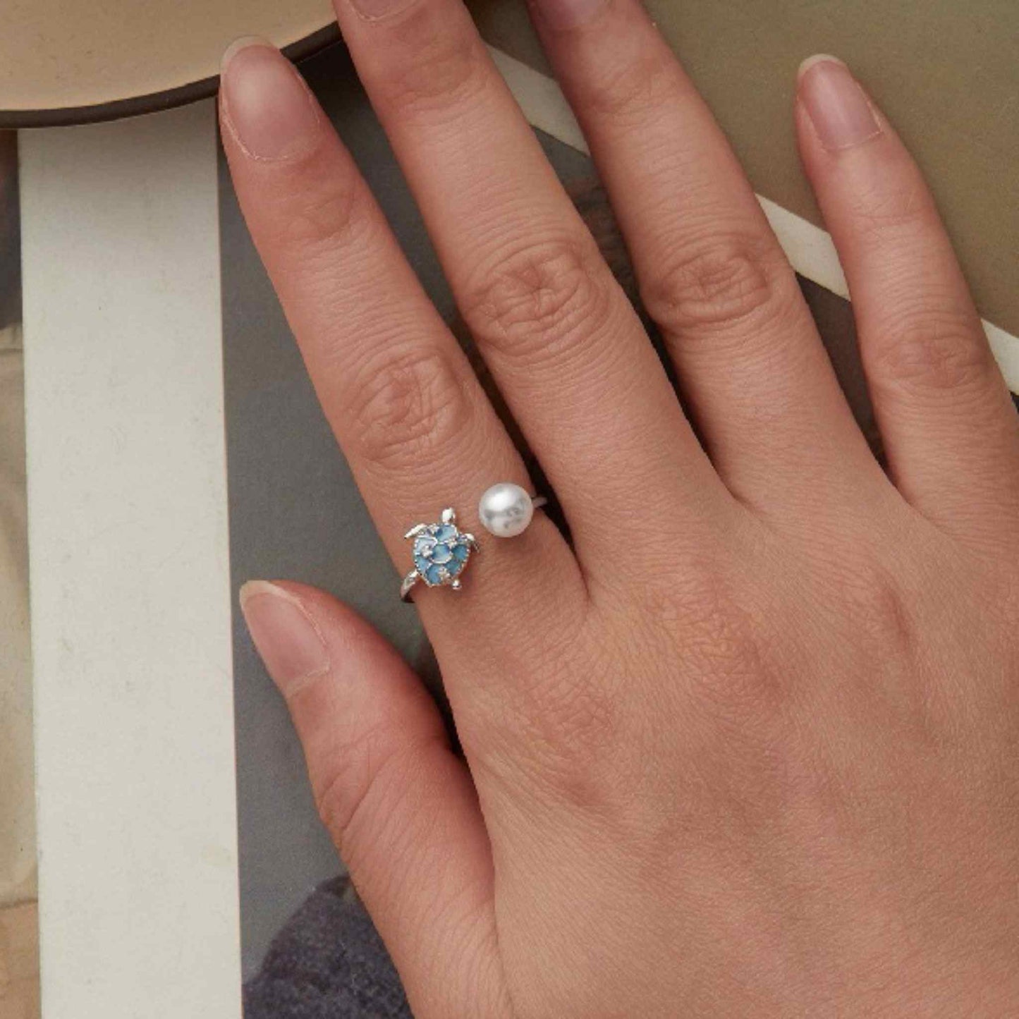 RareLucky Ocean Stories S925 Adjustable Open Ring Collection