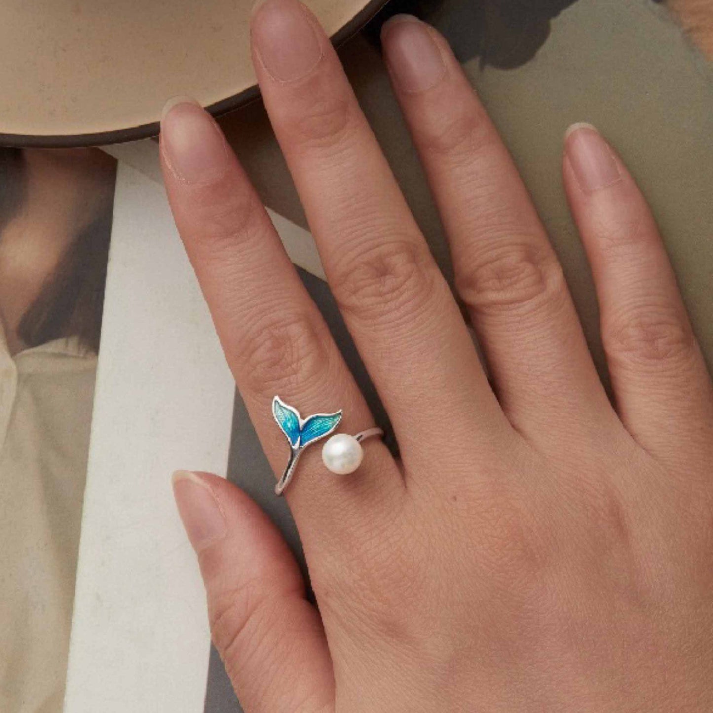 RareLucky Ocean Stories S925 Adjustable Open Ring Collection