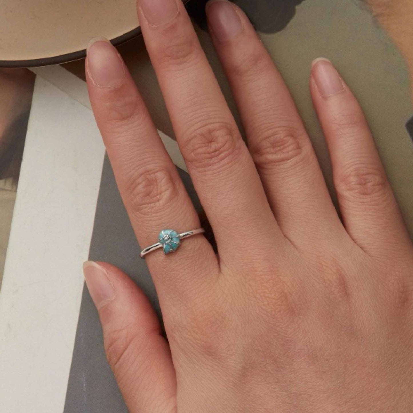 RareLucky Ocean Stories S925 Adjustable Open Ring Collection