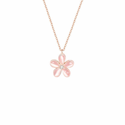 RareLucky Rotating Moonlight Bloom & Lucky Clover S925 Necklace
