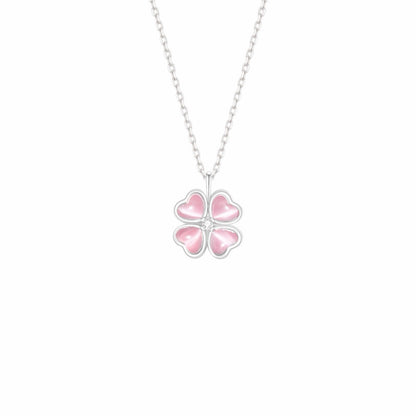 RareLucky Rotating Moonlight Bloom & Lucky Clover S925 Necklace