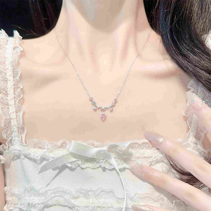 RareLucky Firework Heart & Butterfly Wish S925 Necklace