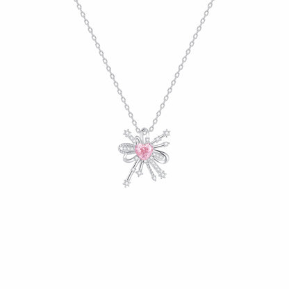 RareLucky Firework Heart & Butterfly Wish S925 Necklace