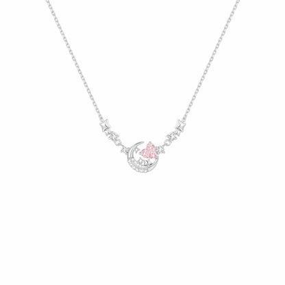 RareLucky Pink Heart Dreamscape S925 Necklace