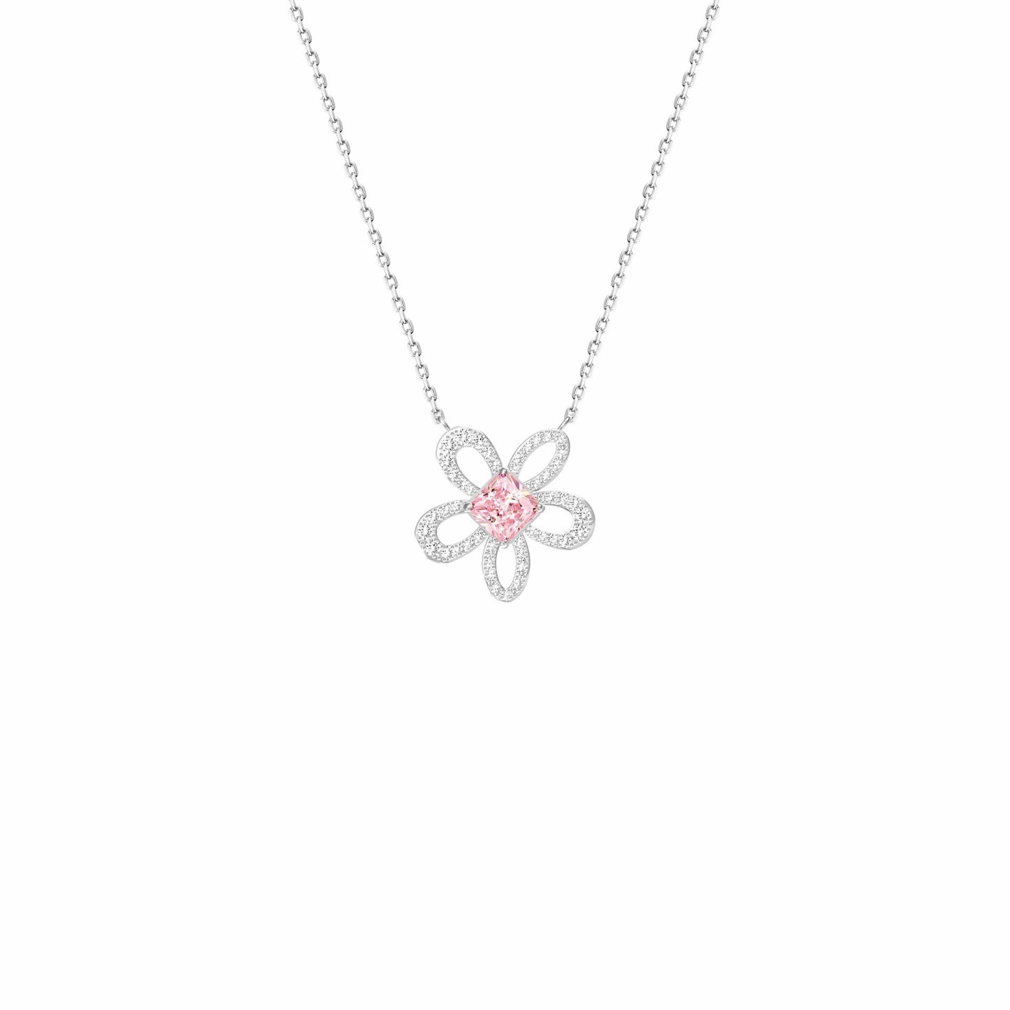 RareLucky Pink Heart Dreamscape S925 Necklace