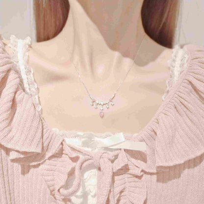 RareLucky Pink Heart Dreamscape S925 Necklace