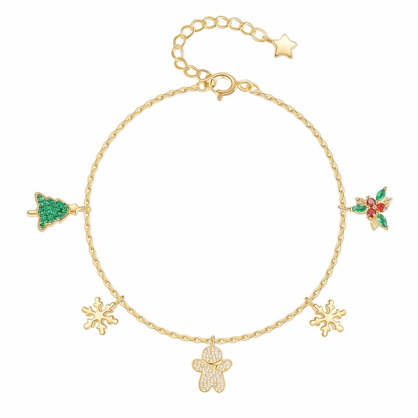 RareLucky Christmas Tree & Holiday Charms S925 Jewelry Collection