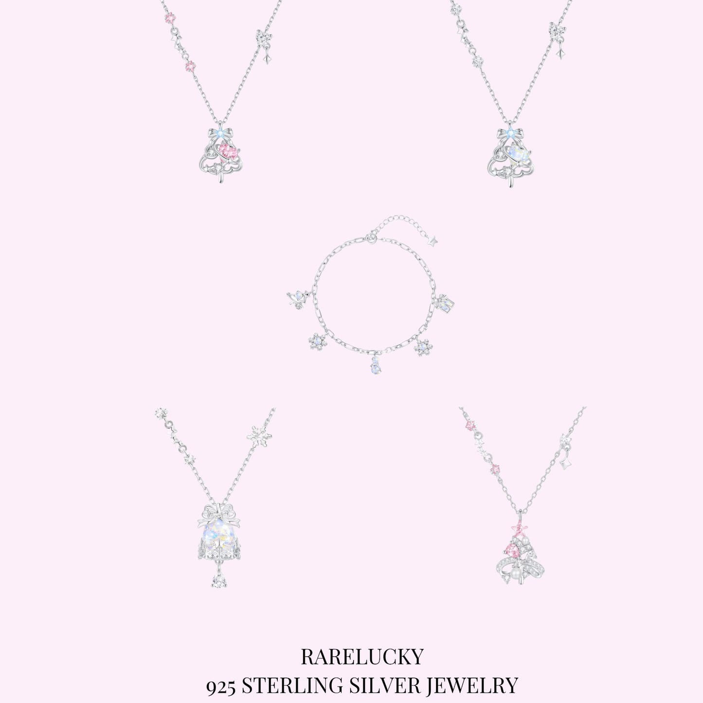 RareLucky Winter Star Christmas S925 Jewelry Collection