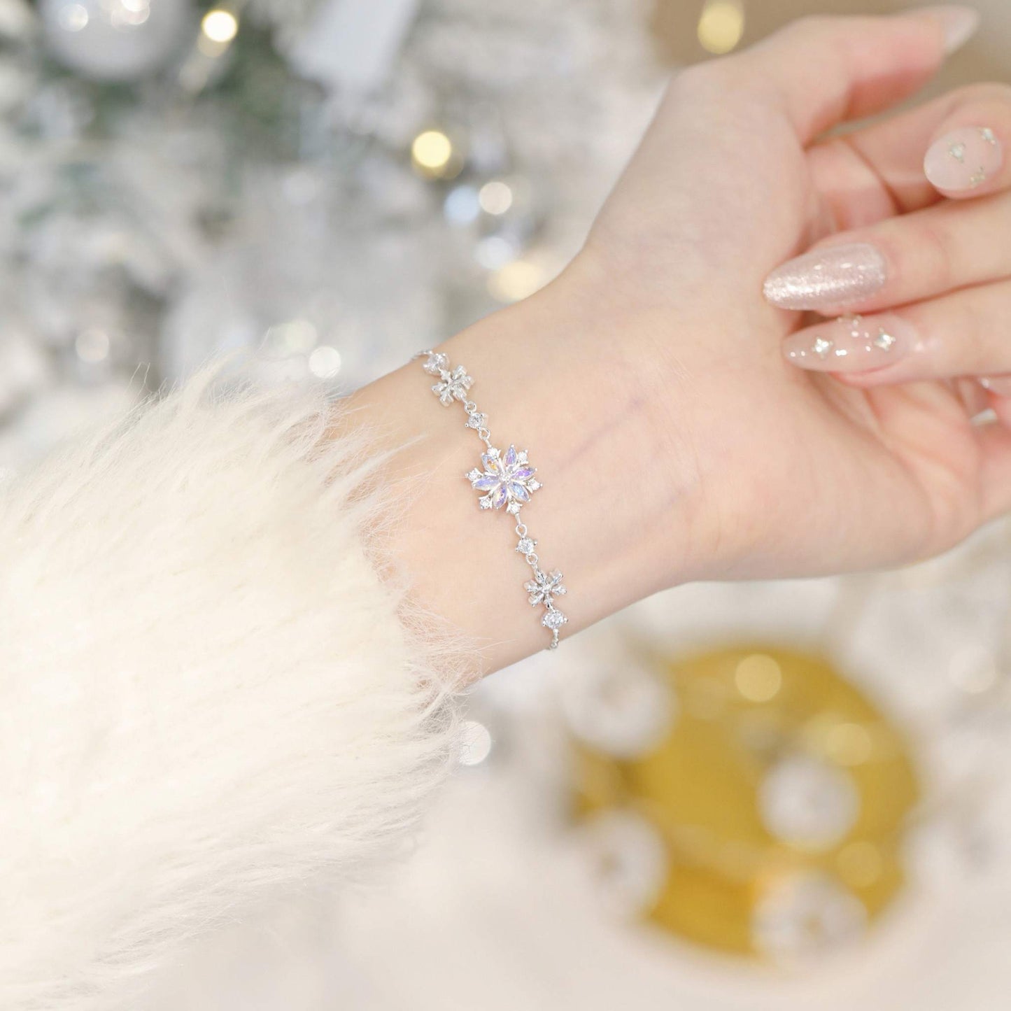 RareLucky Rotating Snowflake S925 Jewelry Set