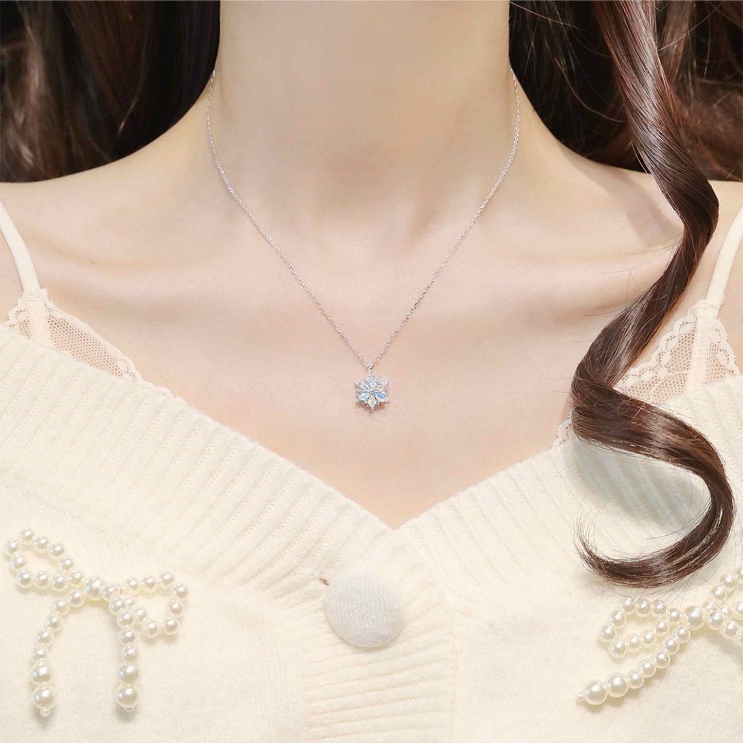 RareLucky Rotating Snowflake S925 Jewelry Set