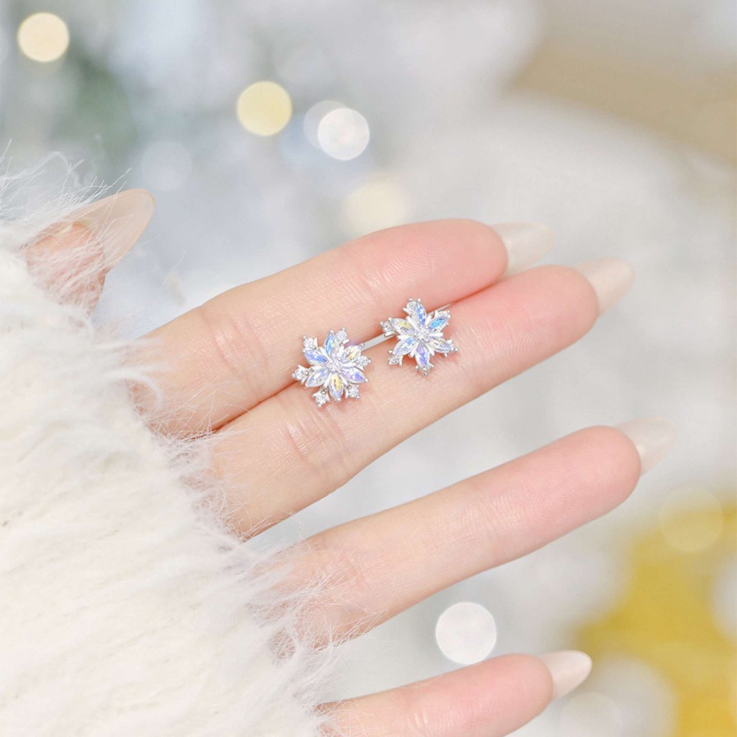 RareLucky Rotating Snowflake S925 Jewelry Set