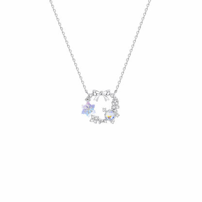 RareLucky Iridescent Snowflake S925 Necklace Collection
