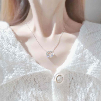 RareLucky Iridescent Snowflake S925 Necklace Collection