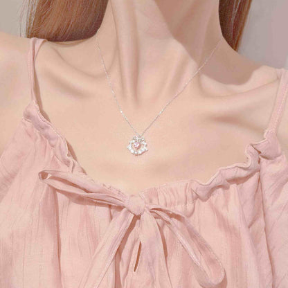 RareLucky Bow & Pink Heart S925 Necklace Collection