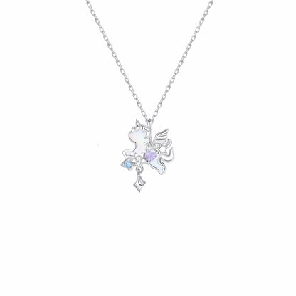 RareLucky Unicorn Moon & Star S925 Necklace Collection