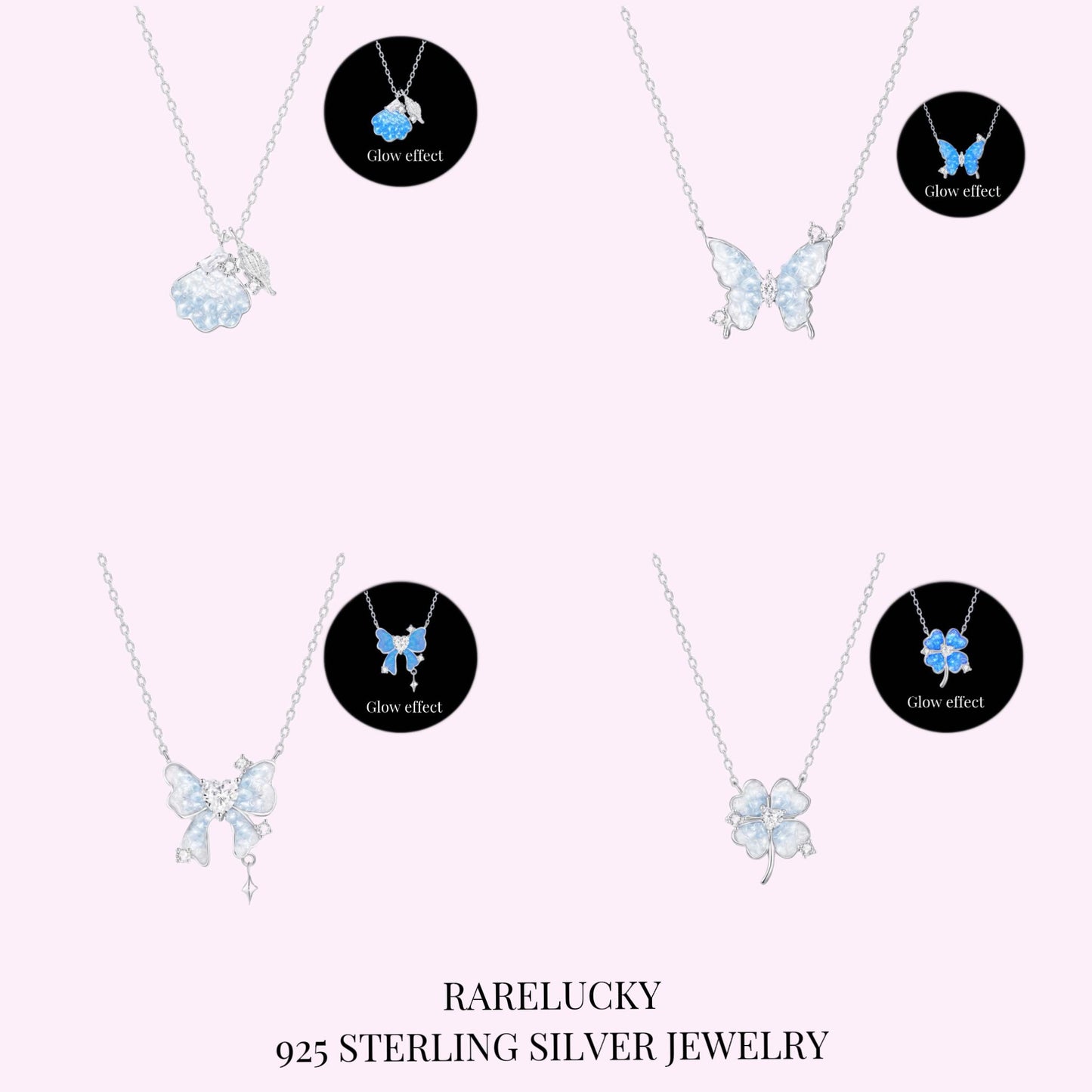RareLucky Glow Garden S925 Necklace Collection
