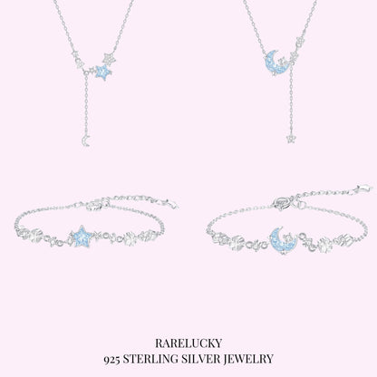 RareLucky Moon & Star S925 Jewelry Collection