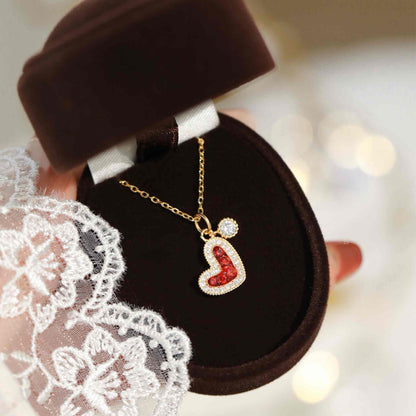 RareLucky Red Heart S925 Jewelry Set