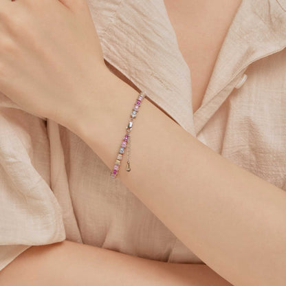 RareLucky Colorful CZ S925 Bracelet Collection