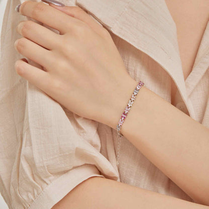 RareLucky Colorful CZ S925 Bracelet Collection