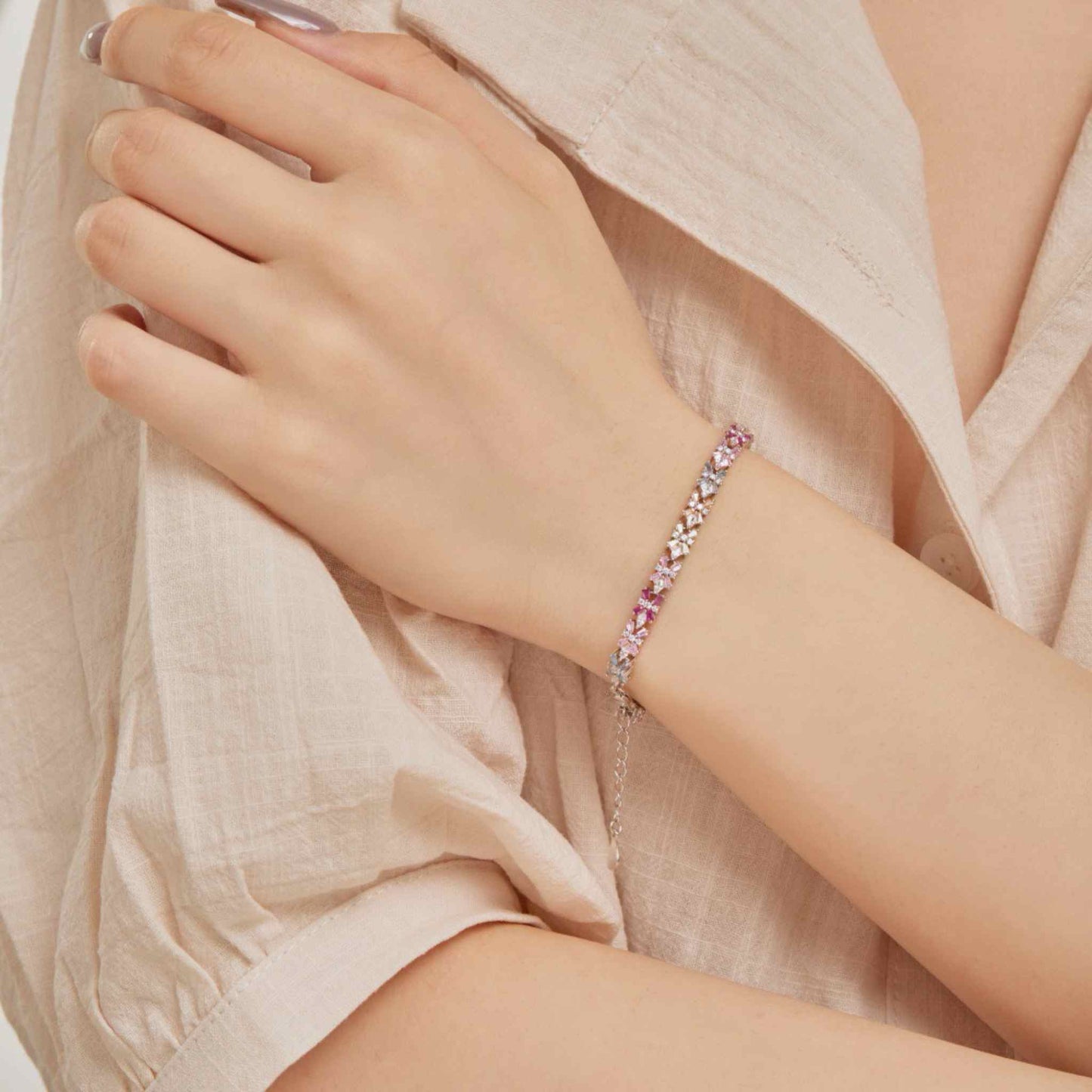 RareLucky Colorful CZ S925 Bracelet Collection