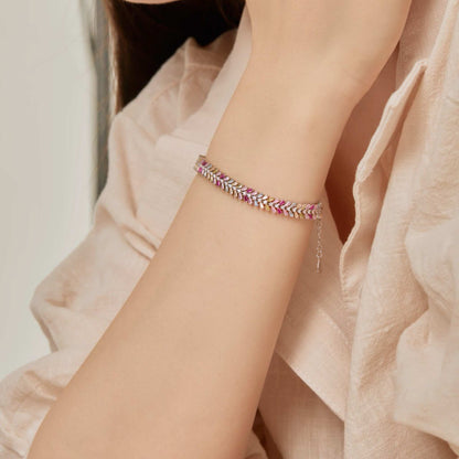 RareLucky Colorful CZ S925 Bracelet Collection