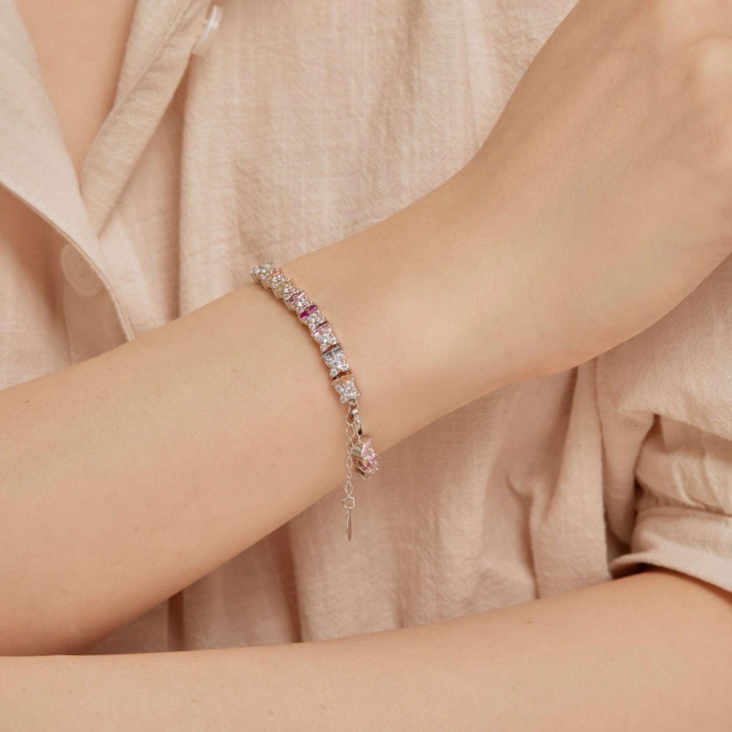 RareLucky Colorful CZ S925 Bracelet Collection