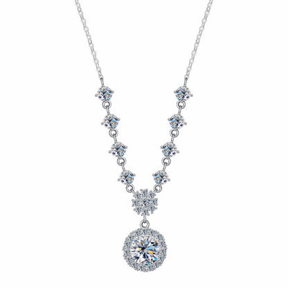RareLucky Starlight Halo Moissanite S925 Necklace