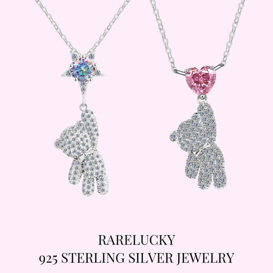 RareLucky Teddy Moissanite S925 Necklace Collection
