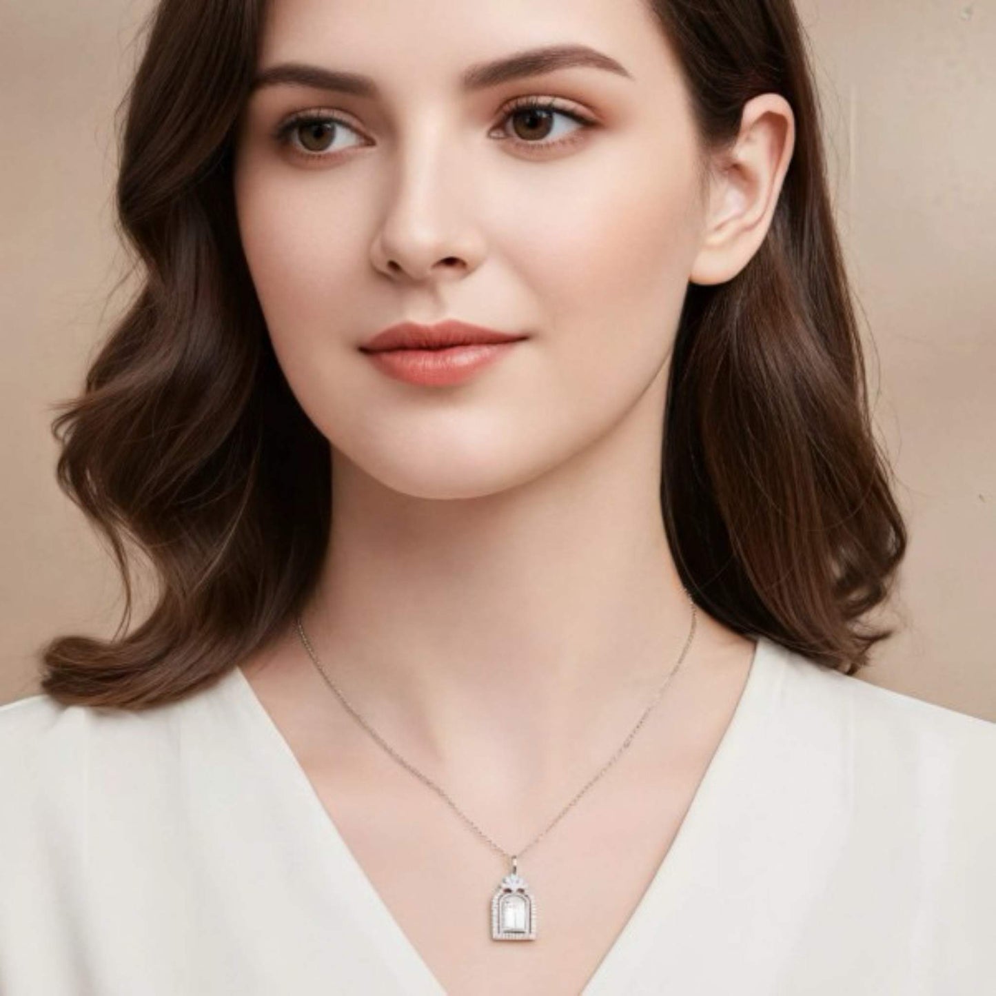 RareLucky Garden Gate Moissanite S925 Necklace