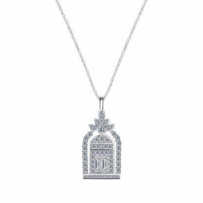 RareLucky Garden Gate Moissanite S925 Necklace
