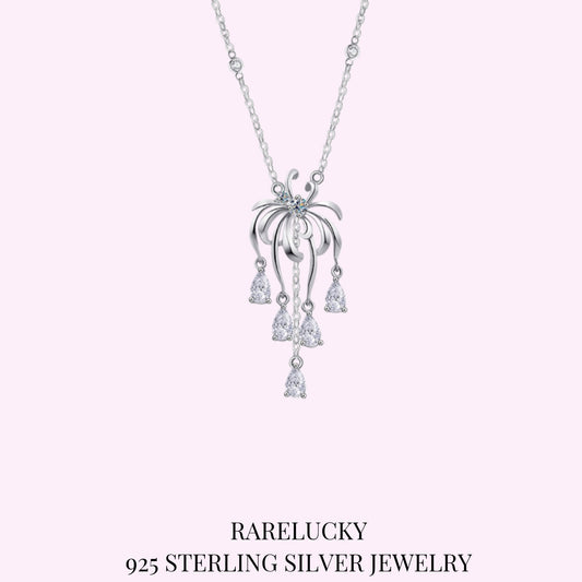 RareLucky Dancing Bloom Zircon S925 Necklace