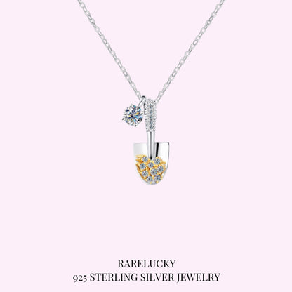 RareLucky Treasure Shovel Moissanite S925 Necklace