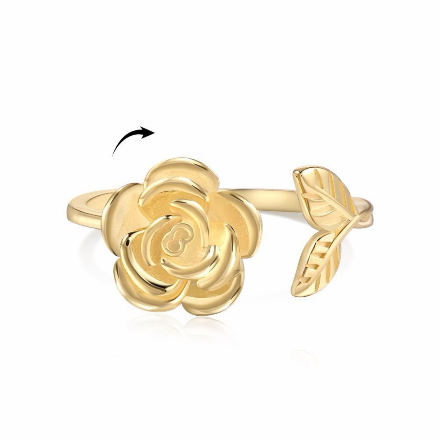 RareLucky Rotating Charm S925 Adjustable Ring