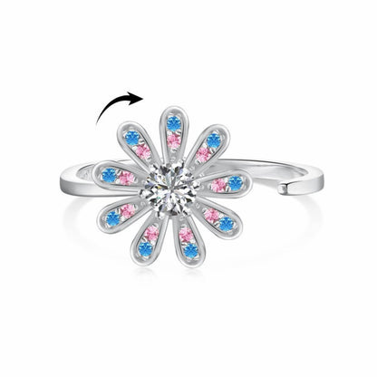 RareLucky Rotating Charm S925 Adjustable Ring
