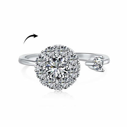 RareLucky Rotating Charm S925 Adjustable Ring