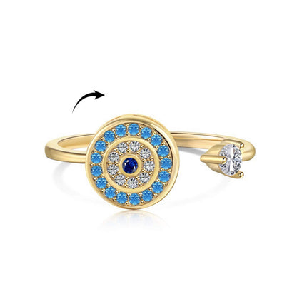RareLucky Rotating Charm S925 Adjustable Ring