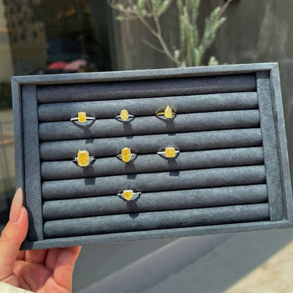 RareLucky Golden Glow CZ Ring Collection