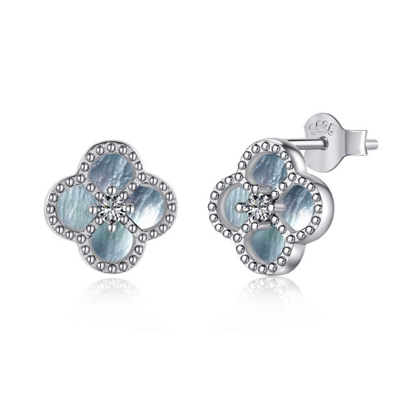 RareLucky Silver Mist Clover S925 Sterling Silver Jewelry Set
