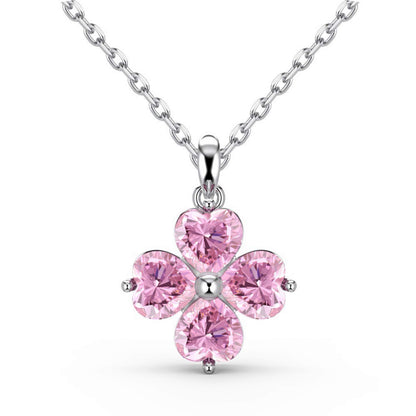 RareLucky Heartwish Clover S925 Sterling Silver Jewelry Set