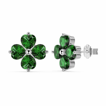 RareLucky Heartwish Clover S925 Sterling Silver Jewelry Set