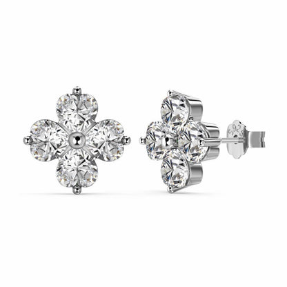 RareLucky Heartwish Clover S925 Sterling Silver Jewelry Set