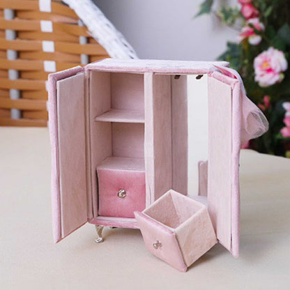 RareLucky Pink Velvet Furniture Jewelry Boxes – 7 Styles & Full Set