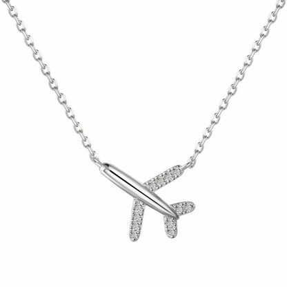 RareLucky Airplane Travel S925 Sterling Silver Jewelry Set