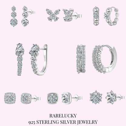 RareLucky Moissanite Earrings Collection