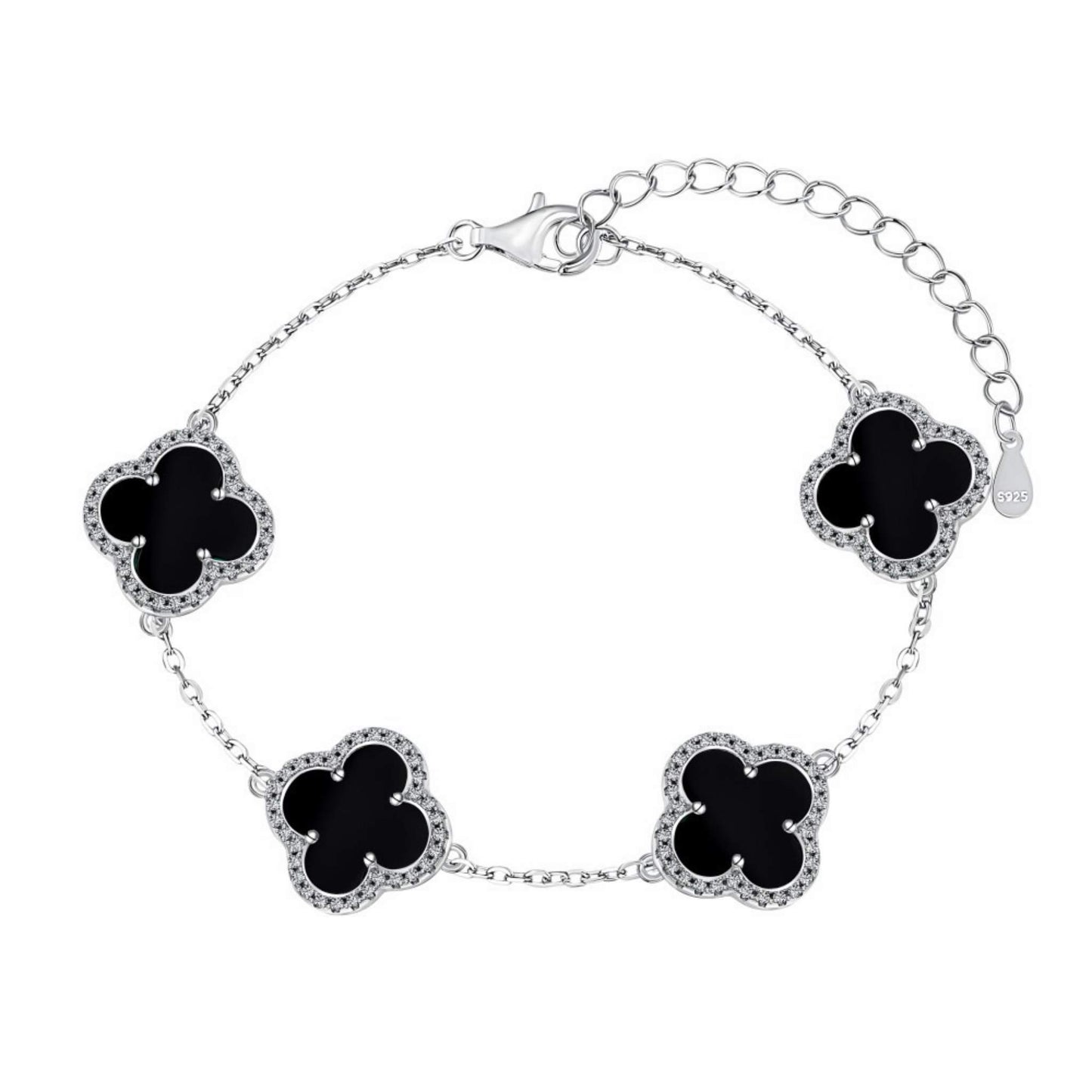 RareLucky Four-Leaf Clover Bracelet