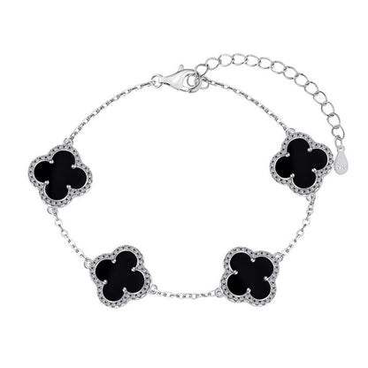 RareLucky Four-Leaf Clover Bracelet